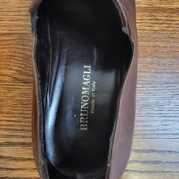 Bruno Magli Raging Slip On Loafers, Brown Leather, Made in Italy, M02049, 8.5 M - Picture 11 of 16